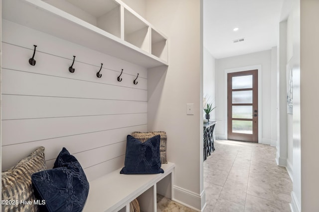 221 Georgia Ave, Carolina Beach, NC 28428 - mudroom featuring baseboards and recessed lighting