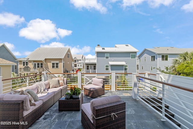 221 Georgia Ave, Carolina Beach, NC 28428 - balcony with a residential view and an outdoor hangout area