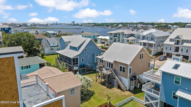 221 Georgia Ave, Carolina Beach, NC 28428 - aerial perspective of suburban area with a large body of water