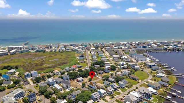 221 Georgia Ave, Carolina Beach, NC 28428 - aerial overview of property's location with a large body of water