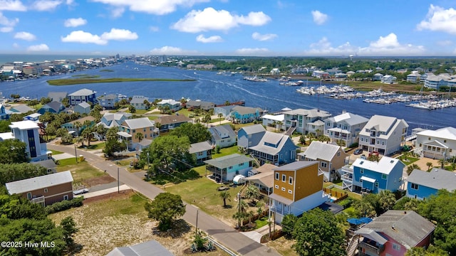 221 Georgia Ave, Carolina Beach, NC 28428 - aerial view of residential area with a large body of water