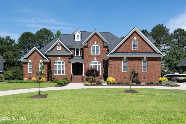 509 Westminster Cir, Greenville, NC 27858 - colonial house featuring crawl space, brick siding, and a front yard