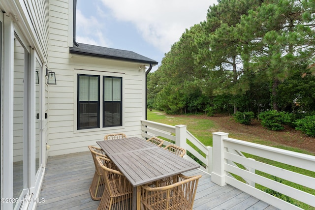 204 N Sea Lily Ct, Hampstead, NC 28443 - deck with outdoor dining space