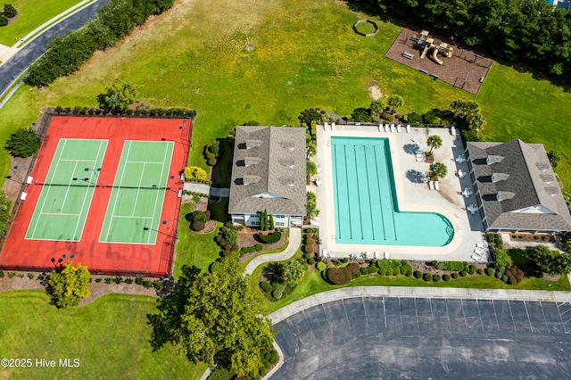 204 N Sea Lily Ct, Hampstead, NC 28443 - drone / aerial view of a pool