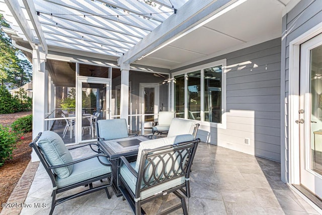 177 National Dr, Pinehurst, NC 28374 - view of patio / terrace featuring a pergola
