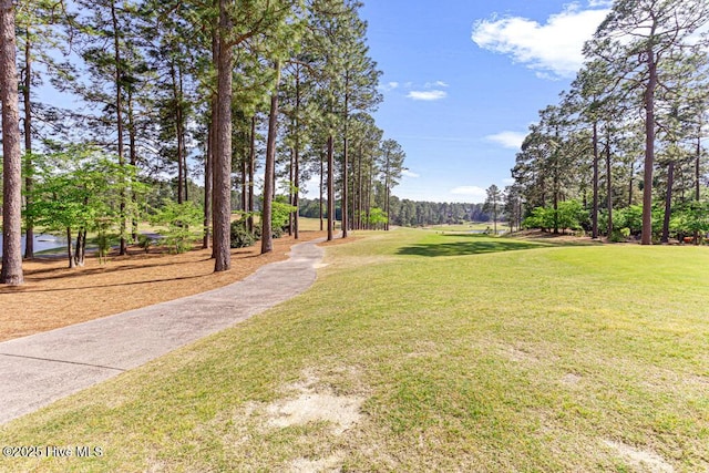 177 National Dr, Pinehurst, NC 28374 - view of grassy yard featuring view of wooded area