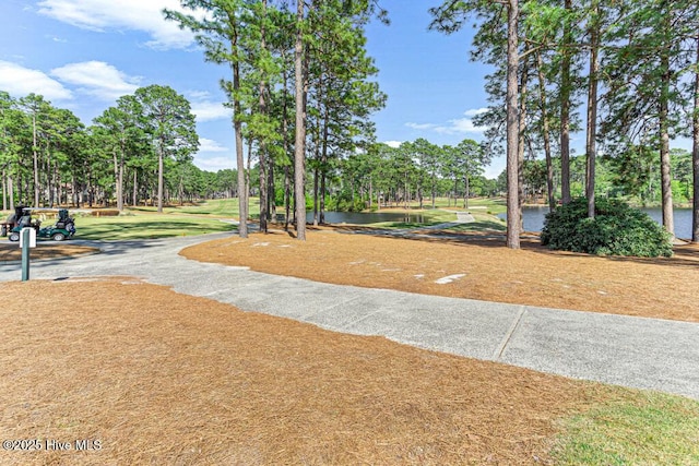177 National Dr, Pinehurst, NC 28374 - view of community with view of wooded area and a water view