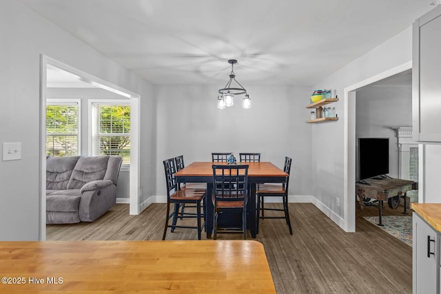 815 Gadwell Loop, Jacksonville, NC 28540 - dining room featuring wood finished floors and baseboards