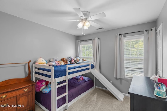 815 Gadwell Loop, Jacksonville, NC 28540 - bedroom featuring light carpet, baseboards, and a ceiling fan