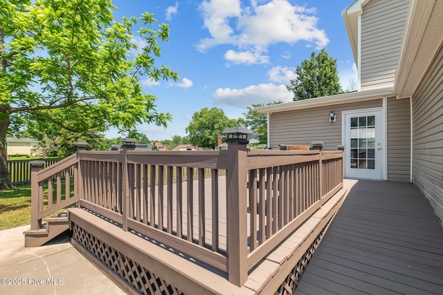 815 Gadwell Loop, Jacksonville, NC 28540 - view of wooden terrace