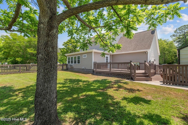 815 Gadwell Loop, Jacksonville, NC 28540 - view of yard featuring a wooden deck