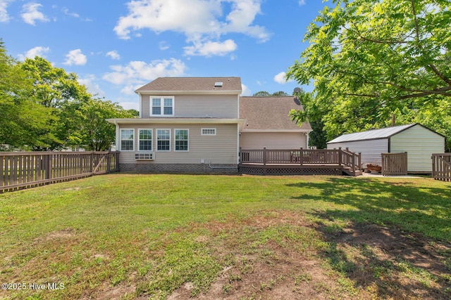 815 Gadwell Loop, Jacksonville, NC 28540 - back of property with a deck