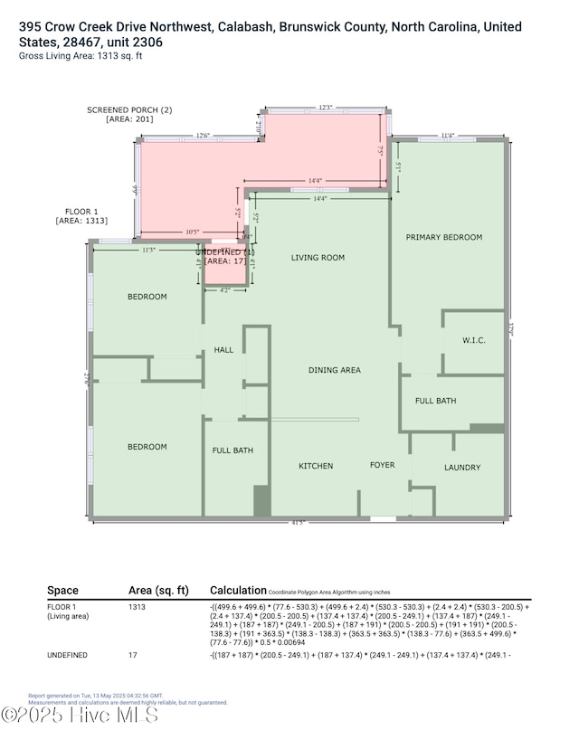 395 S Crow Creek Dr Unit 2306, Calabash, NC 28467 - room layout