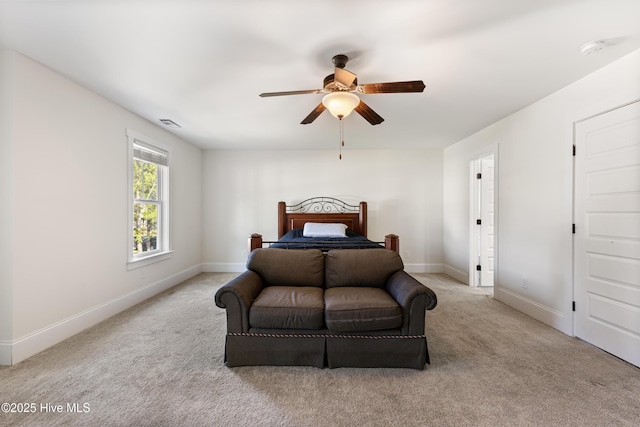 157 Heritage Way, Hampstead, NC 28443 - carpeted bedroom featuring baseboards and a ceiling fan