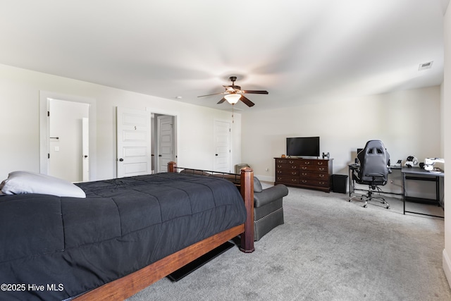 157 Heritage Way, Hampstead, NC 28443 - carpeted bedroom with ceiling fan