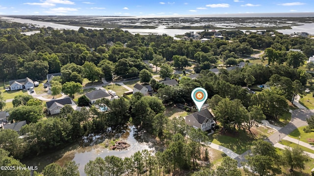 157 Heritage Way, Hampstead, NC 28443 - aerial view of property and surrounding area with nearby suburban area