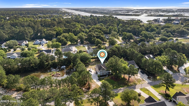 157 Heritage Way, Hampstead, NC 28443 - aerial view of property's location featuring nearby suburban area and a heavily wooded area