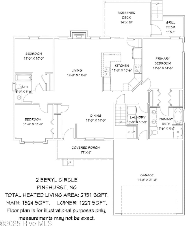 2 Beryl Cir, Pinehurst, NC 28374 - floor plan / room layout