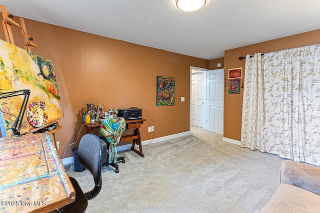 2 Beryl Cir, Pinehurst, NC 28374 - office featuring light carpet, a textured ceiling, and baseboards