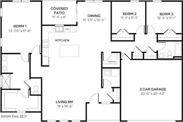 205 Lake Tyler Dr, New Bern, NC 28560 - room layout