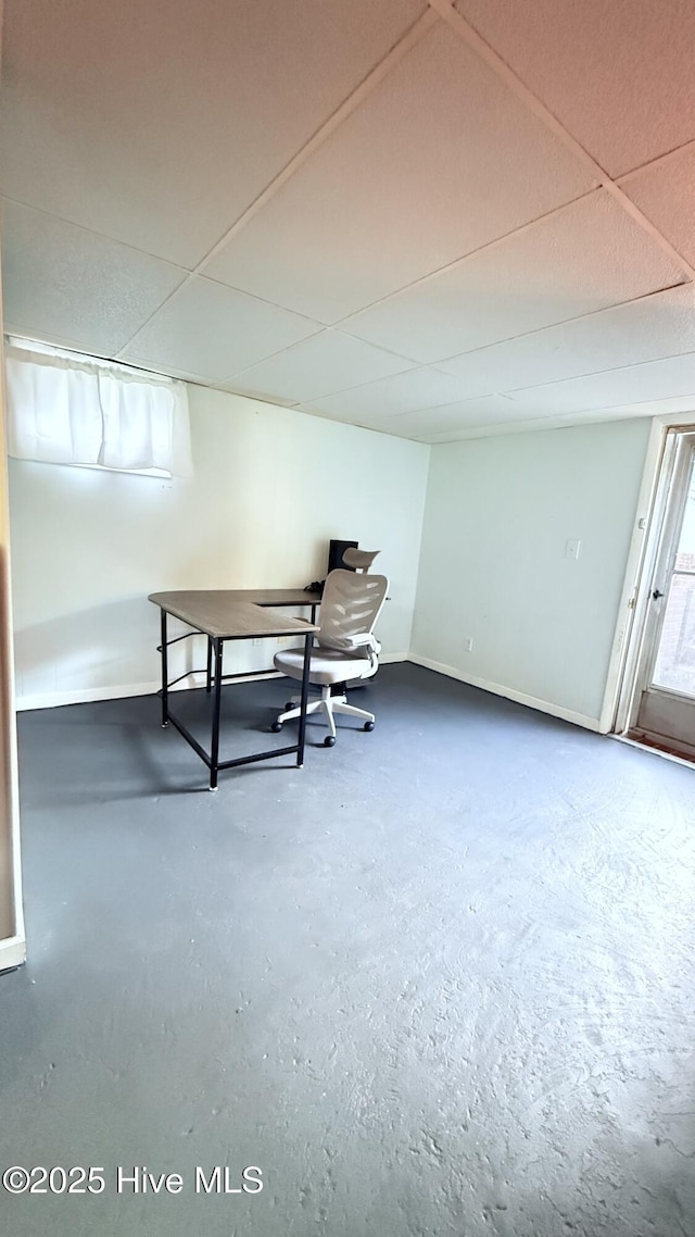 308 Terry St, Hamlet, NC 28345 - unfurnished office with concrete flooring and baseboards