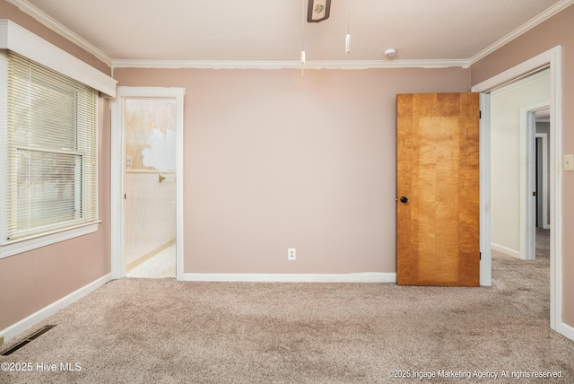 1363 Robert Everett Rd, Robersonville, NC 27871 - unfurnished bedroom with carpet floors, ornamental molding, and baseboards