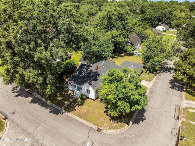 306 Oak Dr, Tarboro, NC 27886 - aerial view of a heavily wooded area