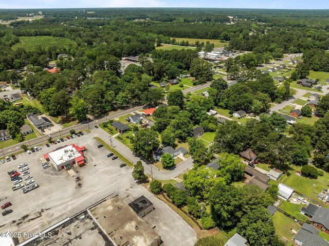 306 Oak Dr, Tarboro, NC 27886 - drone / aerial view of a heavily wooded area