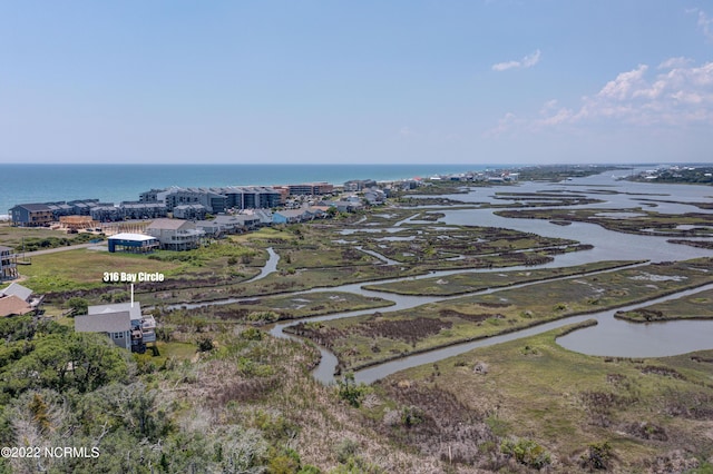 316 Bay Cir, North Topsail Beach, NC 28460 - bird's eye view of a nearby body of water
