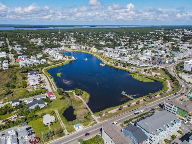 1013 Carolina Beach Ave N Unit 1F, Carolina Beach, NC 28428 - aerial view of property and surrounding area with a nearby body of water