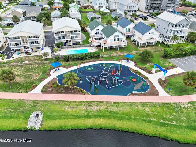 1013 Carolina Beach Ave N Unit 1F, Carolina Beach, NC 28428 - drone / aerial view of a pool