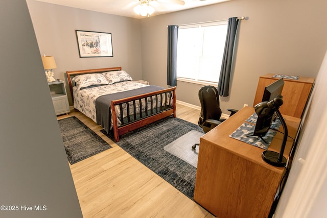 132 Charlton Rd, Hubert, NC 28539 - bedroom with wood finished floors and an office area