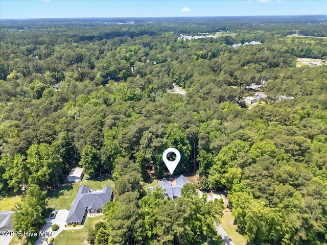 2 Pinewood Dr, Calabash, NC 28467 - aerial overview of property's location with a forest