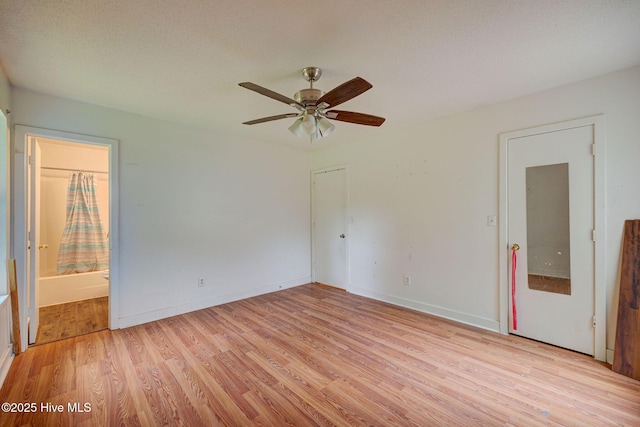 4448 Jamey Ct, Wilmington, NC 28405 - unfurnished room featuring light wood-type flooring, a ceiling fan, and baseboards