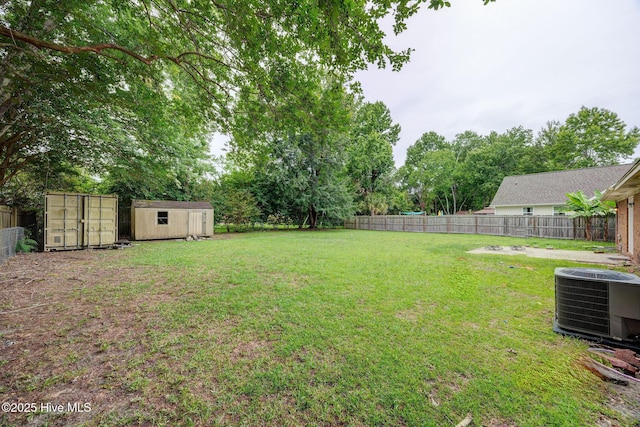4448 Jamey Ct, Wilmington, NC 28405 - view of yard featuring central air condition unit and view of scattered trees