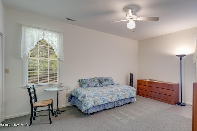 315 Thomas Pl, Washington, NC 27889 - bedroom featuring carpet floors, ceiling fan, and baseboards