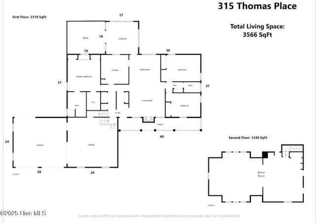 315 Thomas Pl, Washington, NC 27889 - room layout