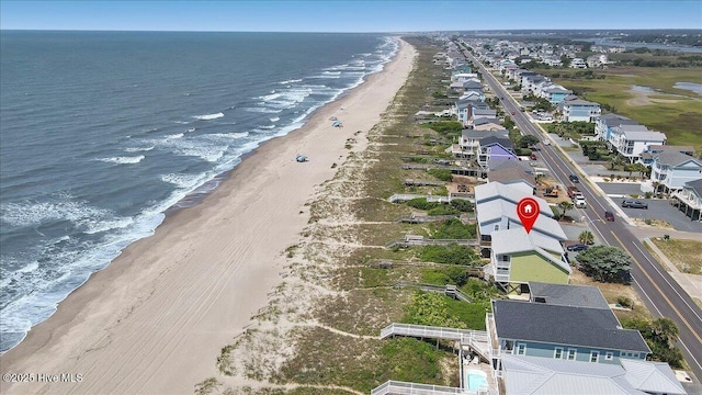 939 Ocean Blvd W, Holden Beach, NC 28462 - aerial view of expansive beach