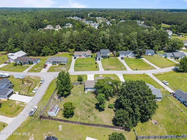 119 Cobblestone Trl, Jacksonville, NC 28546 - aerial view of property's location with nearby suburban area and a heavily wooded area