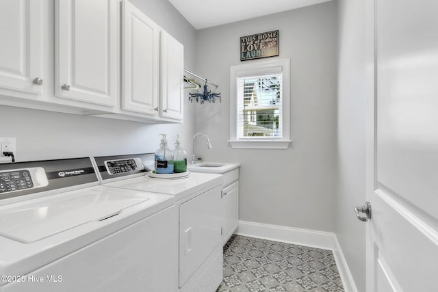 115 Norman Cir, Aberdeen, NC 28315 - laundry area with separate washer and dryer, baseboards, and cabinet space