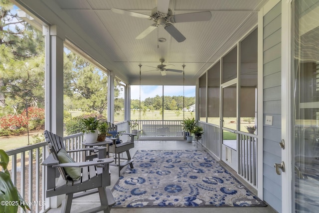 115 Norman Cir, Aberdeen, NC 28315 - sunroom / solarium featuring ceiling fan