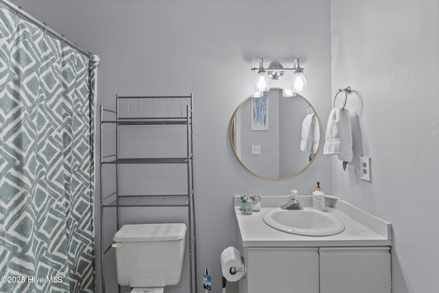 1825 Savannah Ct Unit D3, Wilmington, NC 28403 - bathroom featuring toilet, vanity, and a shower with shower curtain
