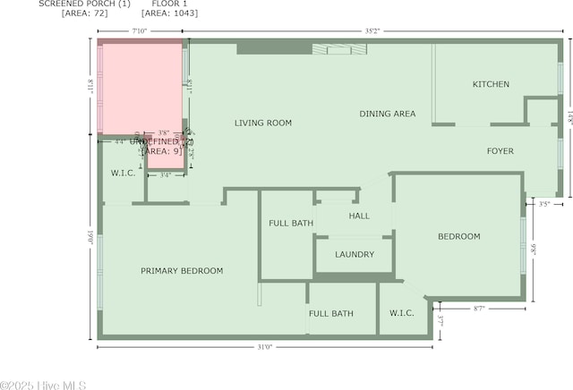 1825 Savannah Ct Unit D3, Wilmington, NC 28403 - room layout