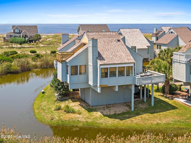 305 S Bald Head Wynd Wynd Unit 16, Bald Head Island, NC 28461 - back of property with a water view