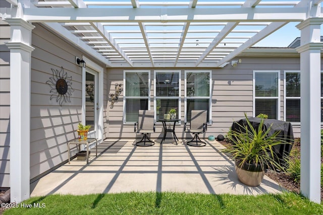 3213 Laughing Gull Ter, Wilmington, NC 28412 - view of patio with a pergola and grilling area