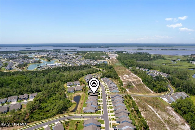 3213 Laughing Gull Ter, Wilmington, NC 28412 - aerial view of property's location with a large body of water and nearby suburban area