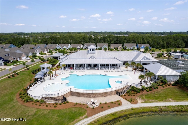 3213 Laughing Gull Ter, Wilmington, NC 28412 - community pool with a patio and a residential view