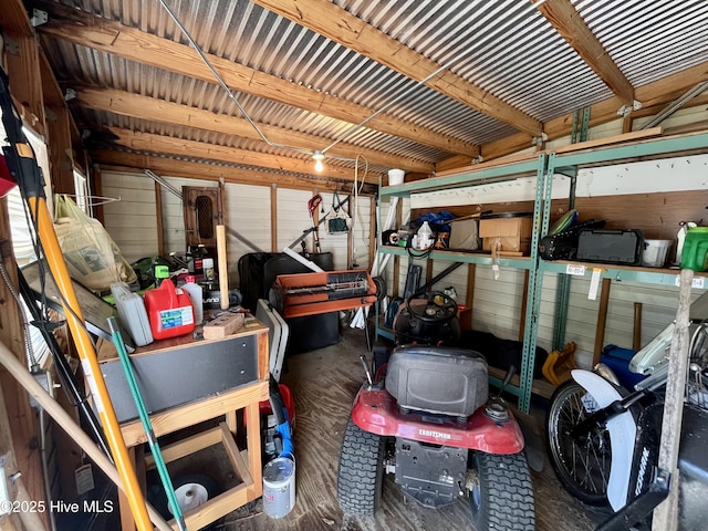 22541 Henry St, Laurel Hill, NC 28351 - storage featuring a garage