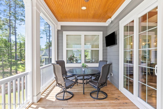 341 Bay Hill Ct, Shallotte, NC 28470 - wooden deck with outdoor dining space