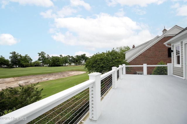 1401 Regatta Dr, Wilmington, NC 28405 - view of patio / terrace featuring golf course view